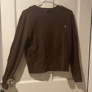 Ralph Lauren sport chocolate brown large sweater